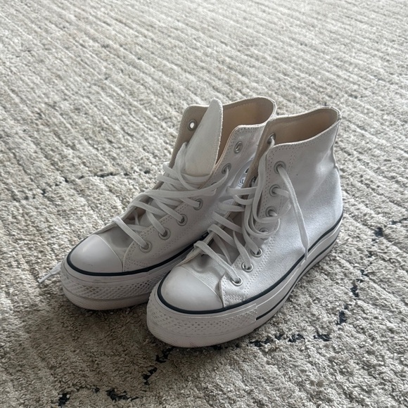 Converse All Star White High-Tops - Picture 2 of 7